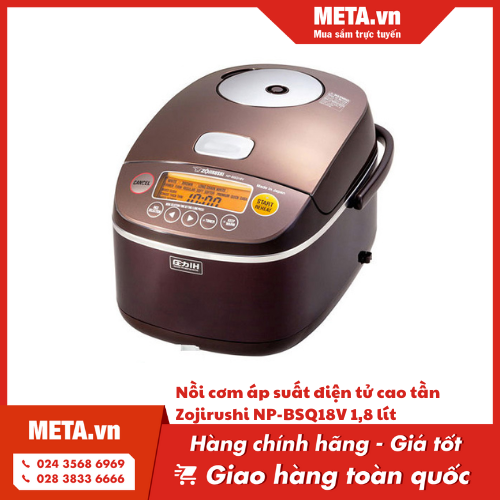 Nồi cơm áp suất điện tử cao tần Zojirushi NP-BSQ18V 1,8 lít