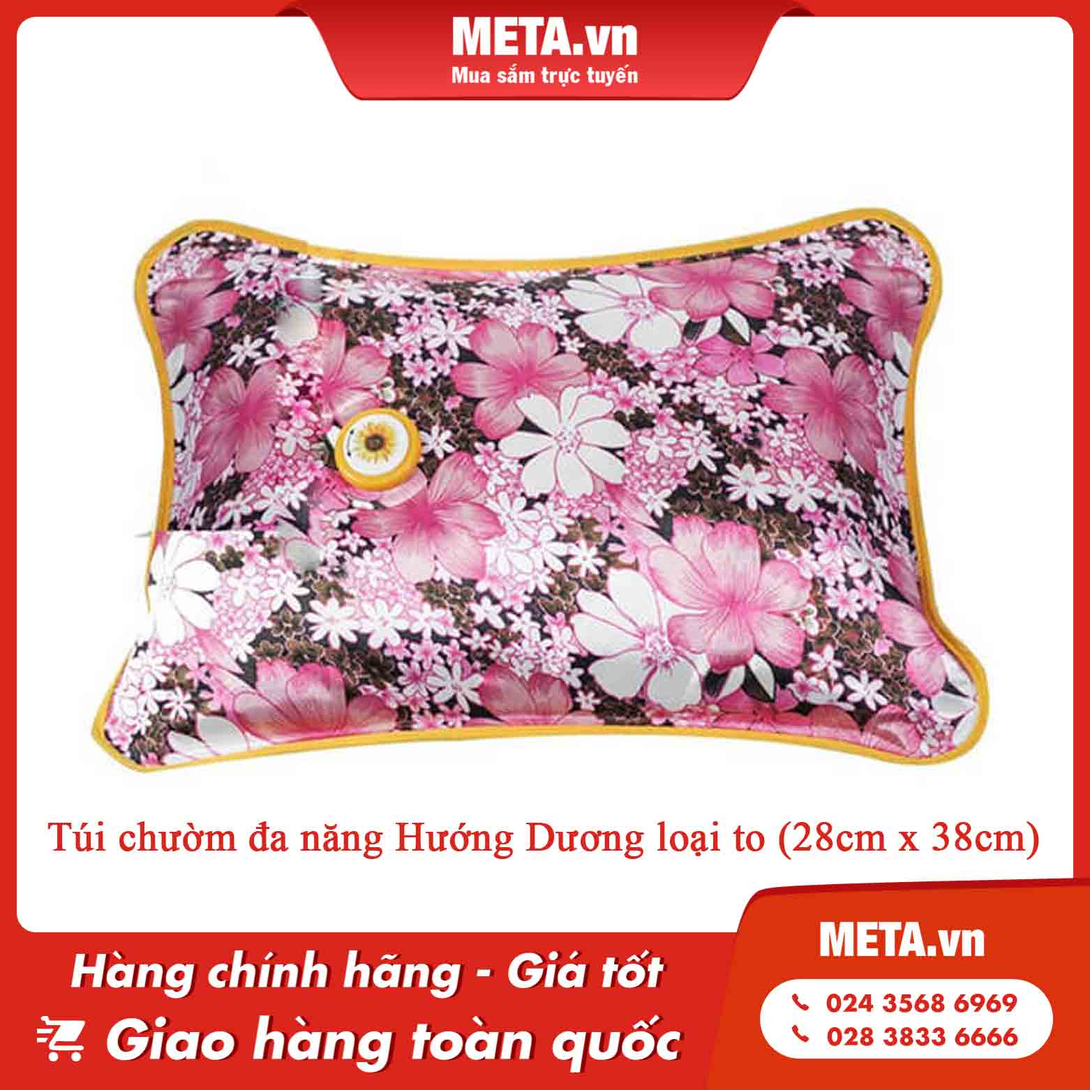 Túi chườm đa năng Hướng Dương loại to (28cm x 38cm)
