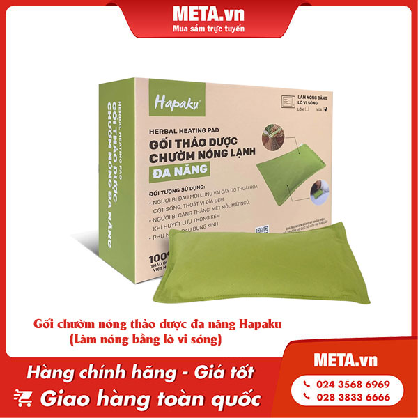 Gối chườm nóng thảo dược đa năng Hapaku (Làm nóng bằng lò vi sóng)