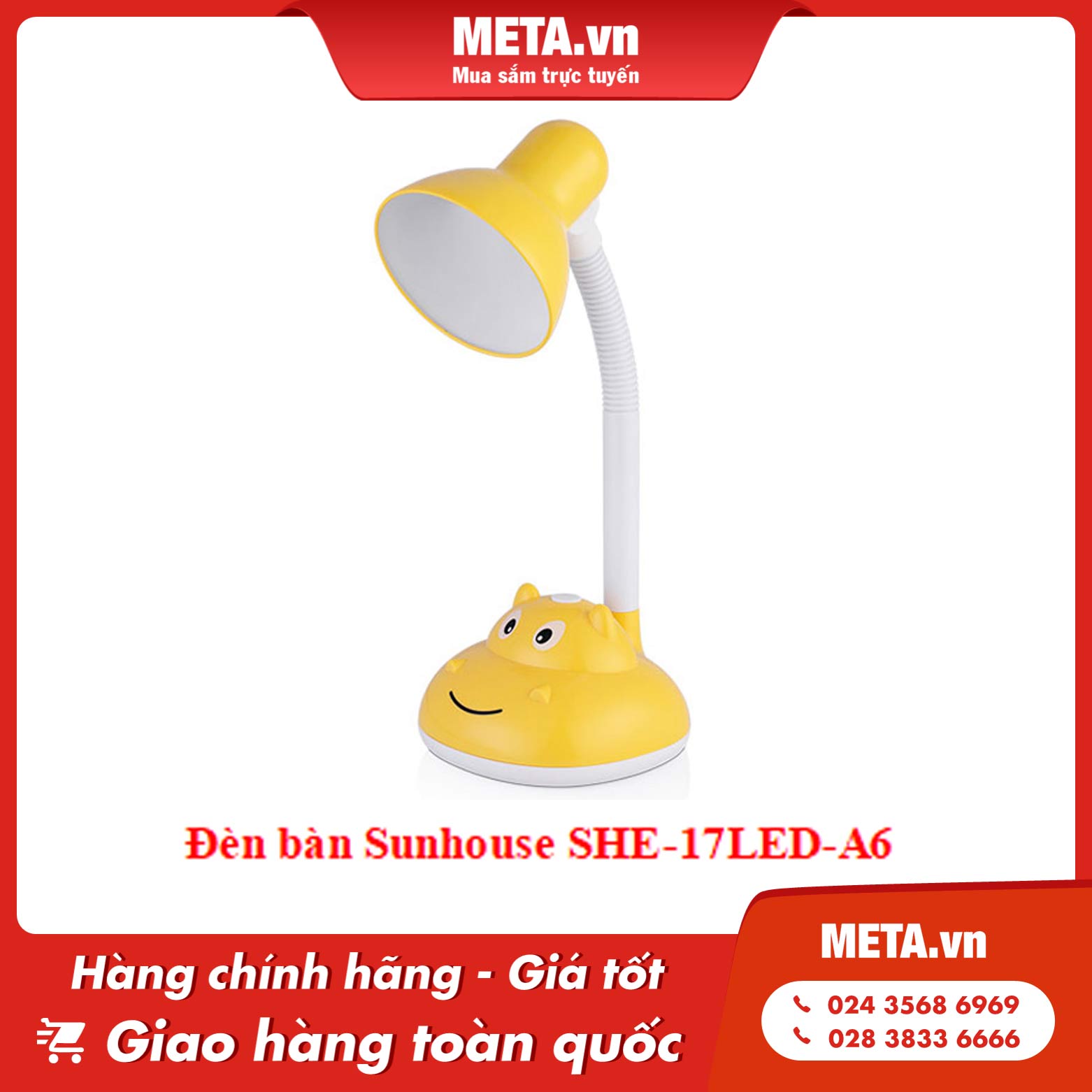 Đèn bàn Sunhouse SHE-17LED-A6