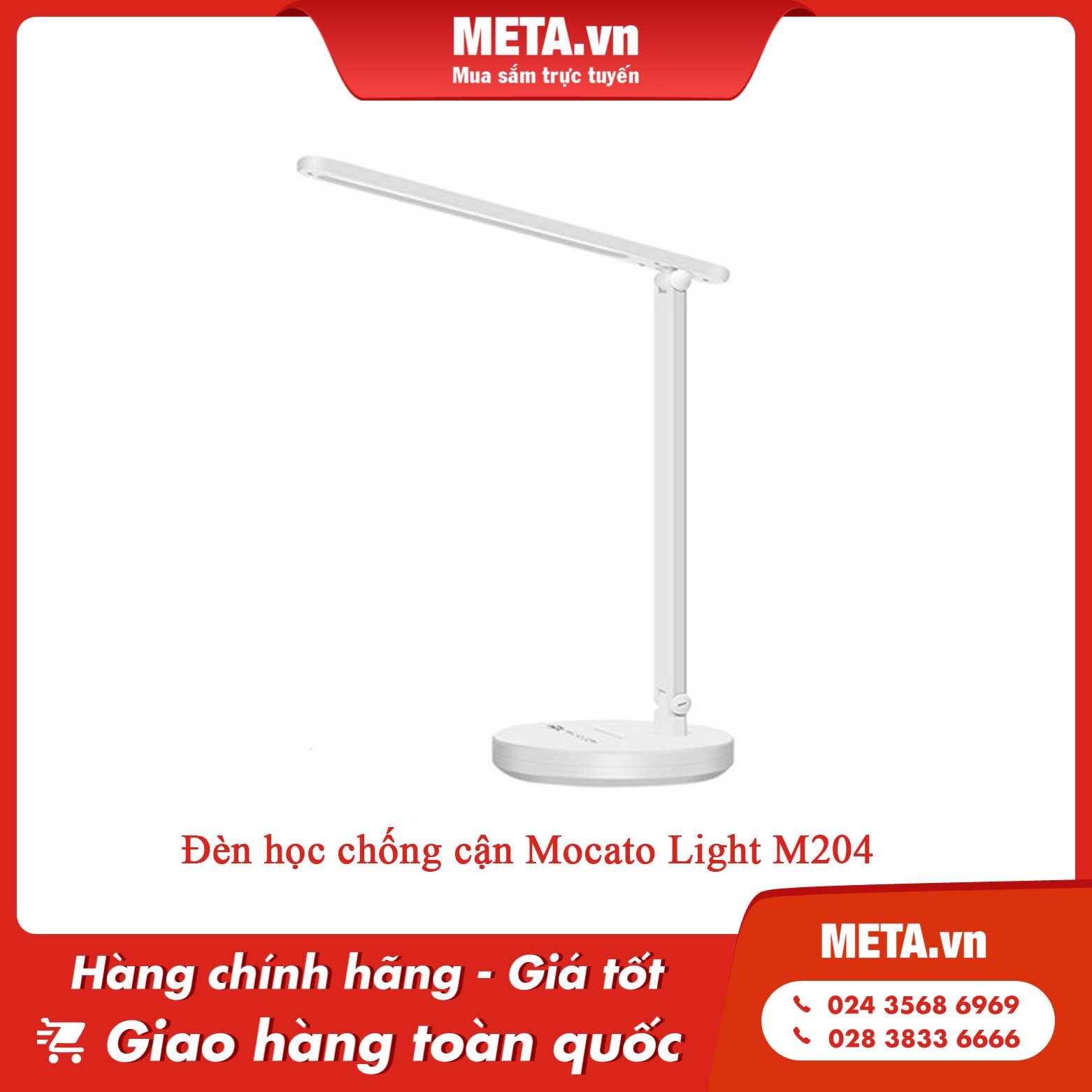 Đèn học sạc pin chống cận Mocato Light M204