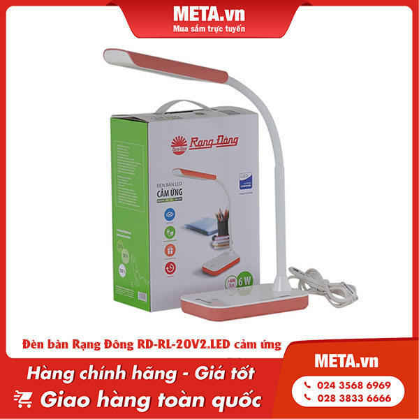 Đèn bàn Rạng Đông RD-RL-20V2.LED cảm ứng