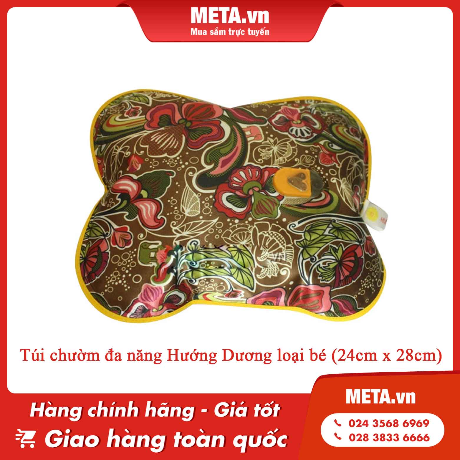 Túi chườm đa năng Hướng Dương loại bé (24cm x 28cm)