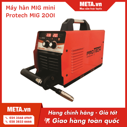 Máy hàn MIG không dùng khí mini Protech MIG 200I