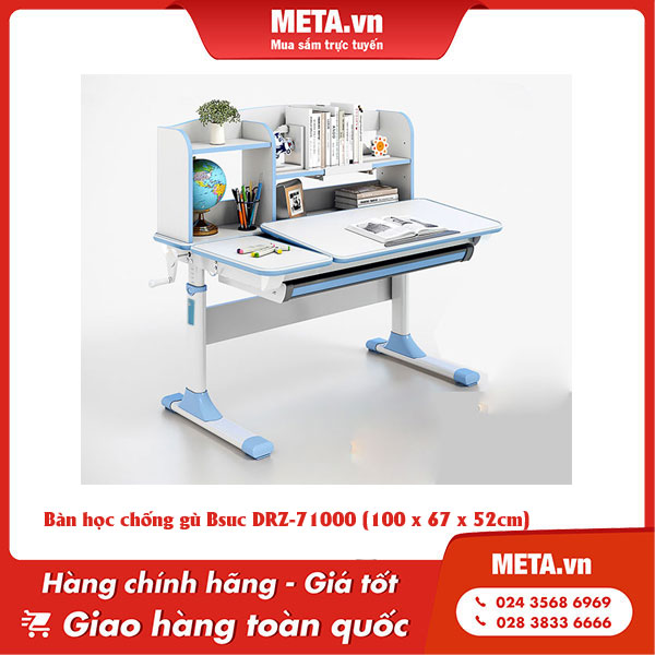 Bàn học hiện đại chống gù Bsuc DRZ-71000 (100 x 67 x 52cm)