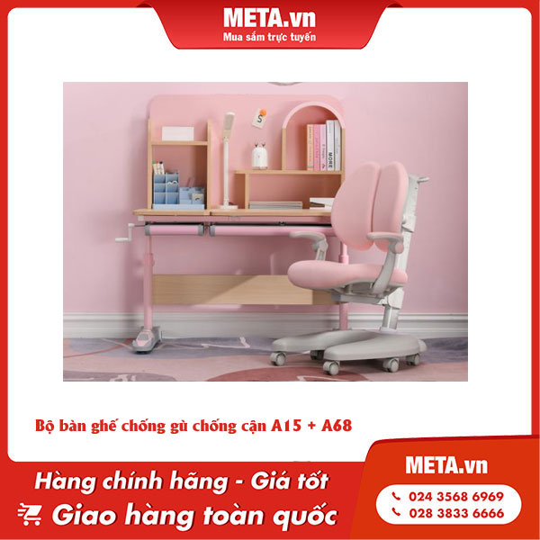 Bộ bàn ghế hiện đại chống gù chống cận A15 + A68