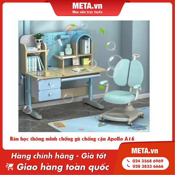 Bàn học hiện đại thông minh chống gù chống cận Apollo A16