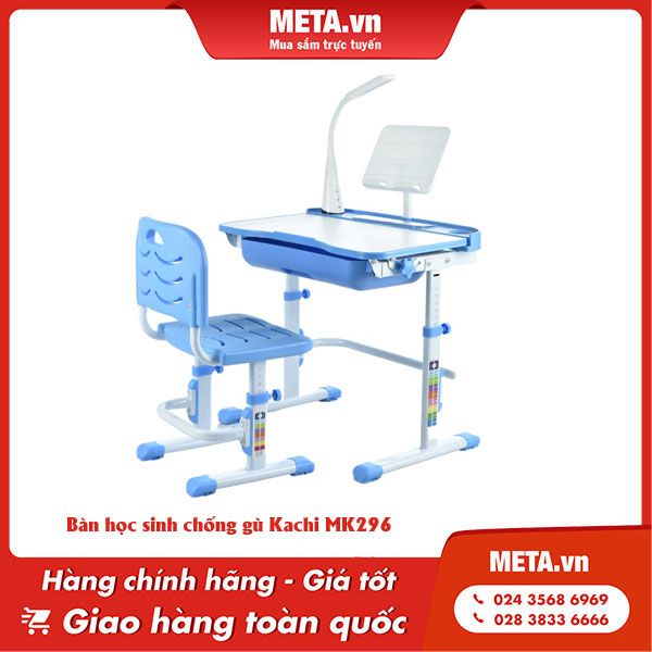 bàn học cho bé lớp 1 giá rẻ chống gù Kachi MK296