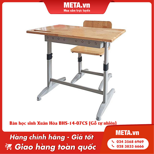 Bàn học sinh cấp 2 Xuân Hòa BHS-14-07CS