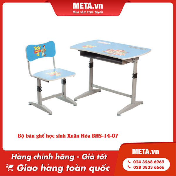 Bộ bàn học hiện đại đơn giản Xuân Hòa BHS-14-07