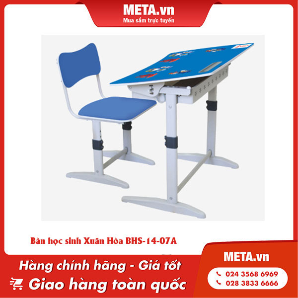 Bàn học sinh Xuân Hòa đơn giản BHS-14-07A