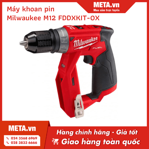 Máy khoan pin 12V Milwaukee M12 FDDXKIT-0X