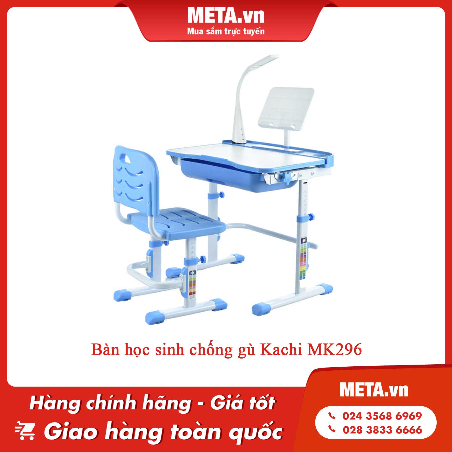 Bàn học mini chống gù Kachi MK296