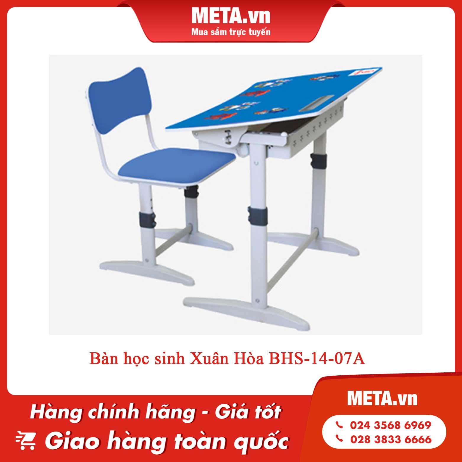 Bàn học sinh Xuân Hòa BHS-14-07A