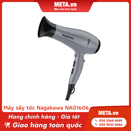 Máy sấy tóc tạo ion âm Nagakawa NAG1606