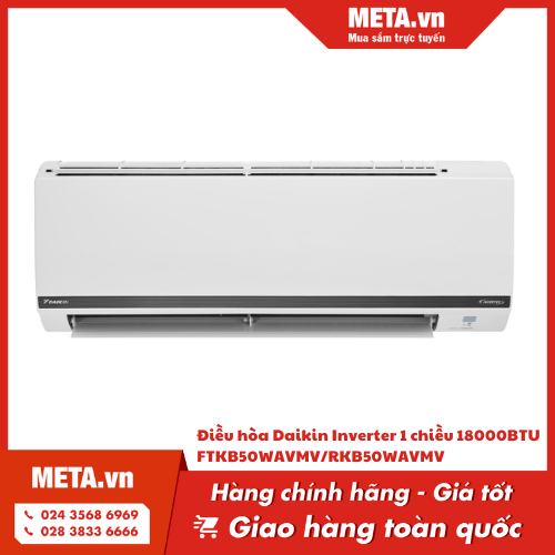 Điều hòa Daikin Inverter 1 chiều 18000BTU FTKB50WAVMV/RKB50WAVMV