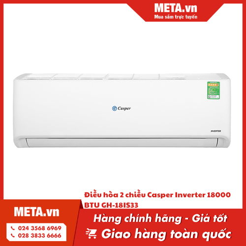 Điều hòa 2 chiều Casper Inverter 18000 BTU GH-18IS33