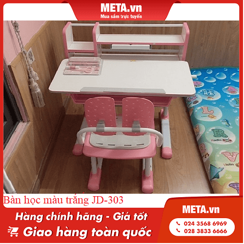 Bàn học màu trắng JD-303