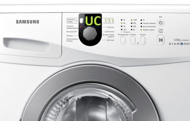 Máy giặt Samsung báo lỗi UC là lỗi gì? 