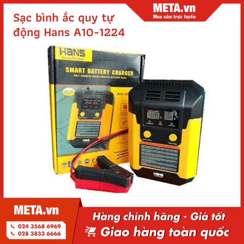 Sạc bình ắc quy tự động Hans A10-1224 (10A, 12V-24V)