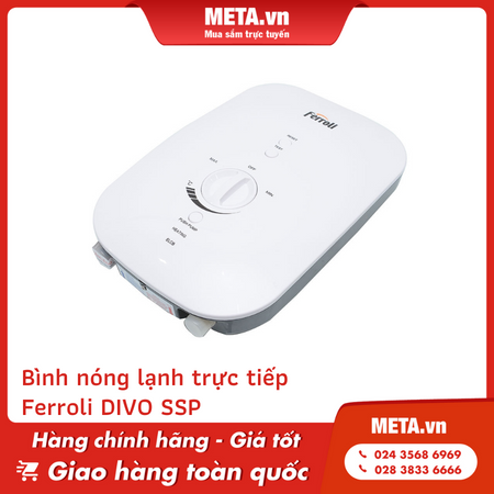 Bình nóng lạnh trực tiếp Ferroli DIVO SSP
