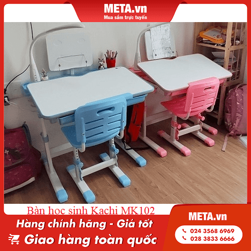 Bàn học nhựa trắng Kachi MK102