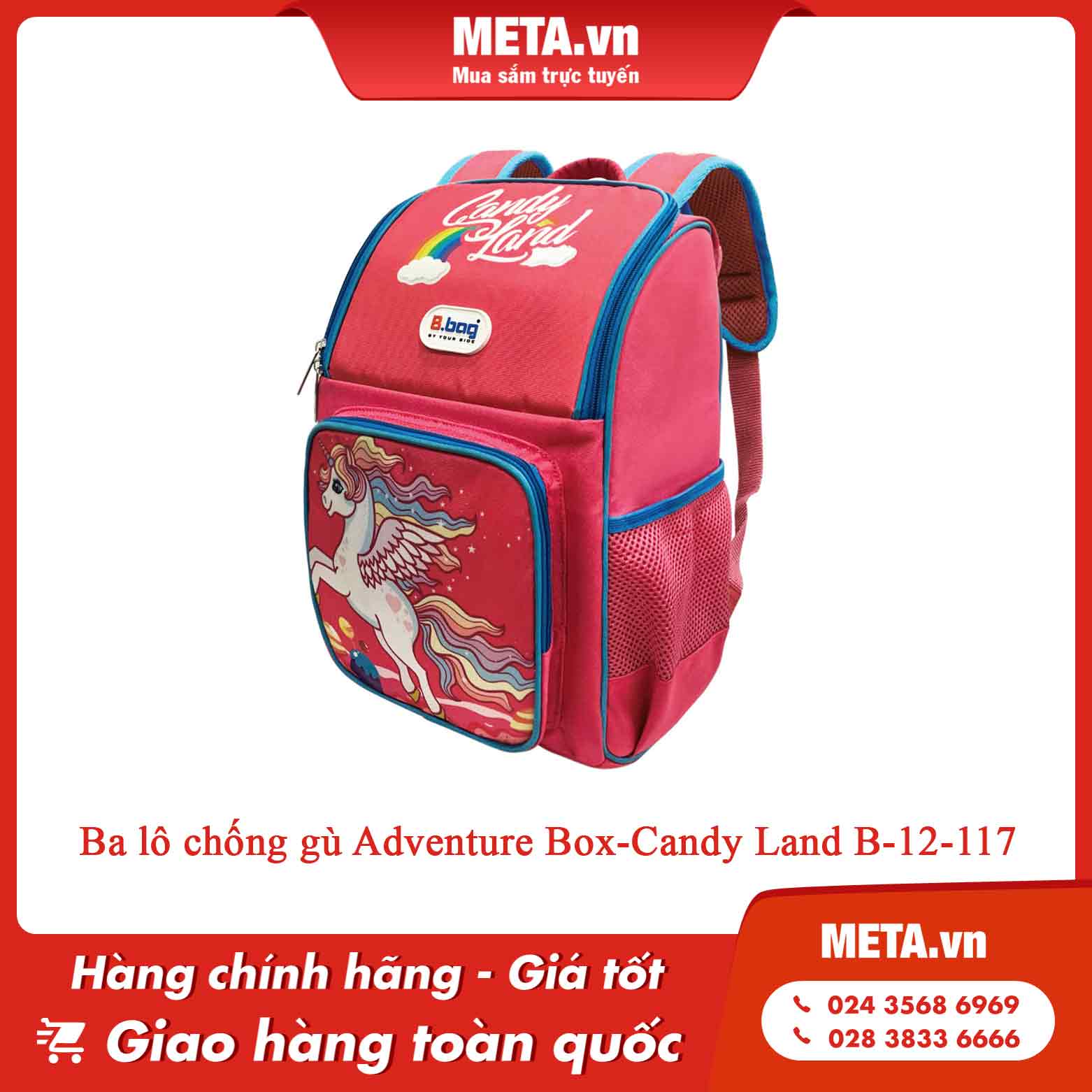 Ba lô chống gù Adventure Box-Candy Land B-12-117