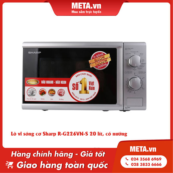 Lò vi sóng mini Sharp R-G226VN-S
