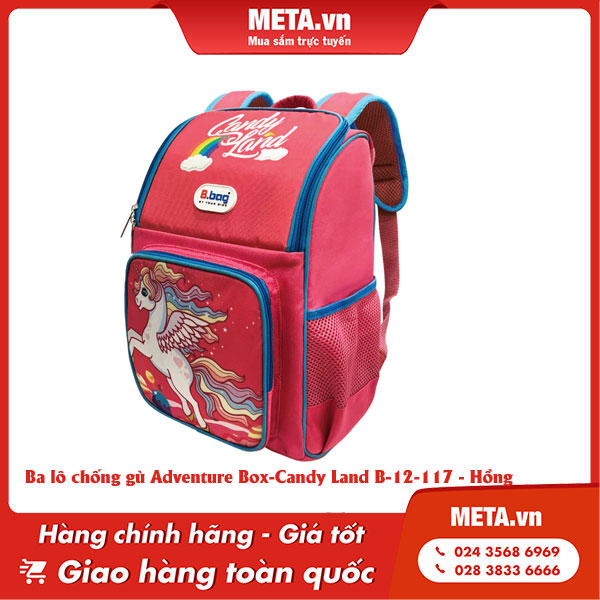 Ba lô chống gù Adventure Box-Candy Land B-12-117 - Hồng