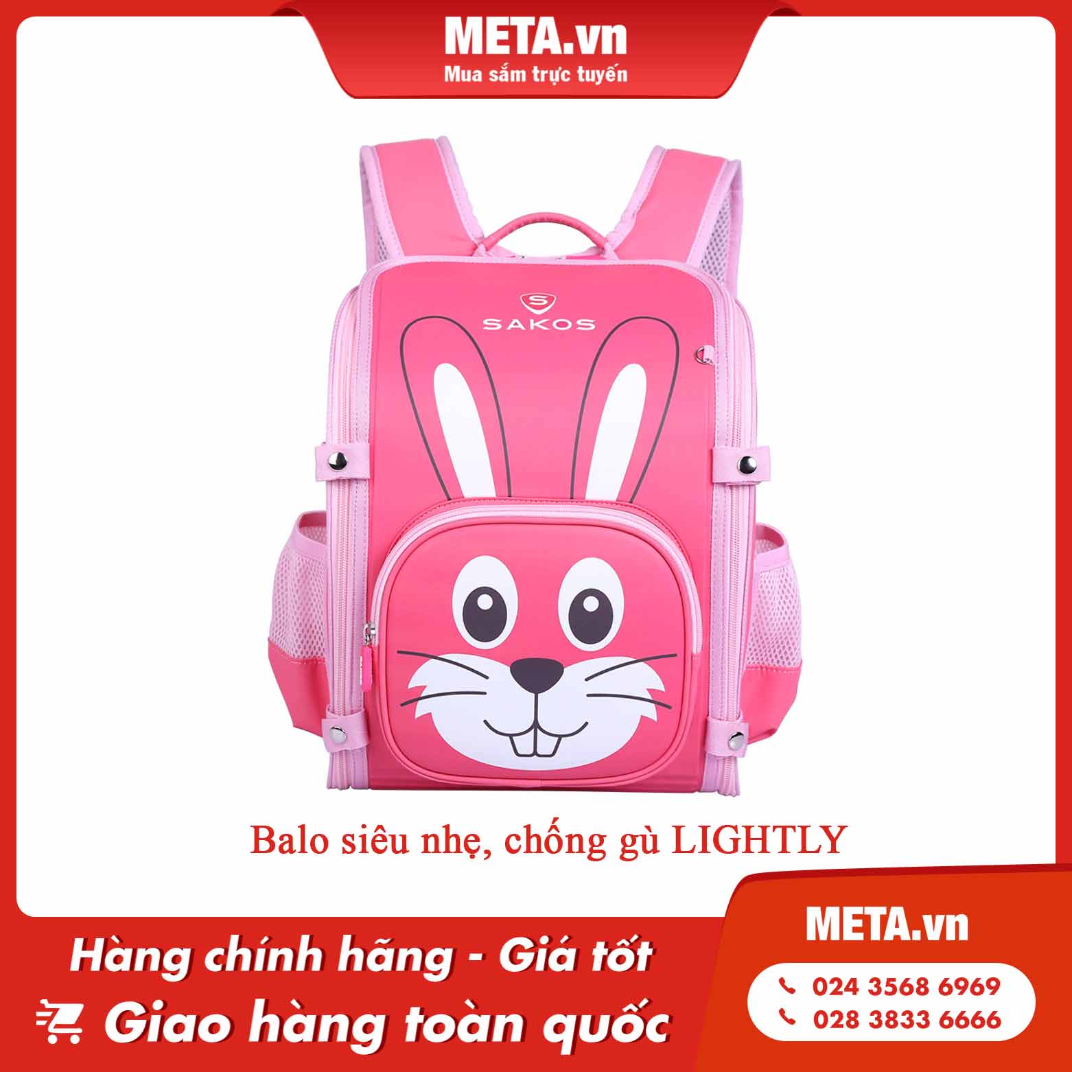 Balo siêu nhẹ, chống gù LIGHTLY