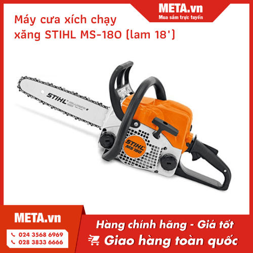 Máy cưa xích chạy xăng STIHL MS-180 (lam 18")