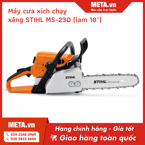 Máy cưa xích chạy xăng STIHL MS-230 (lam 18")