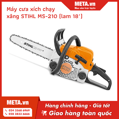 Máy cưa xích STIHL MS-210 (lam 18") chạy xăng