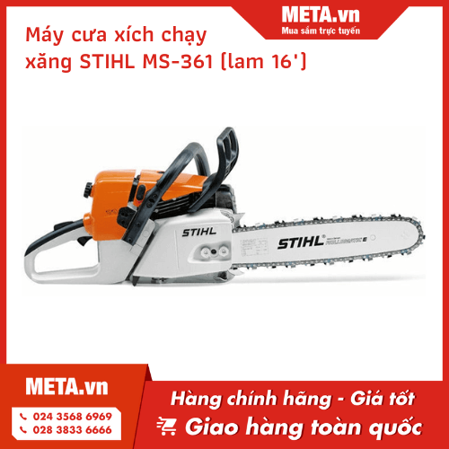 Máy cưa xích chạy xăng STIHL MS-361 (lam 16")