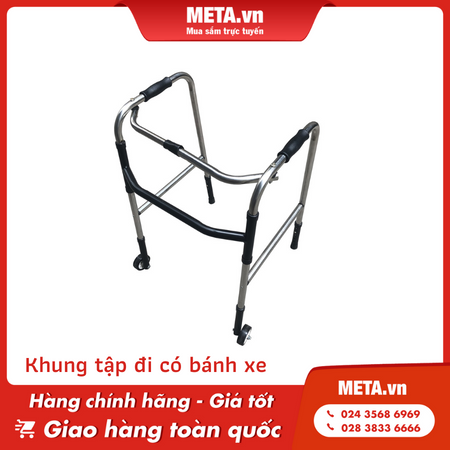 Khung tập đi có bánh xe