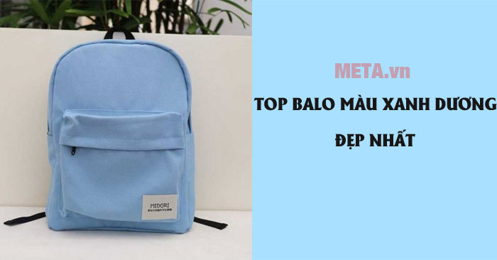 Top balo màu xanh dương đẹp