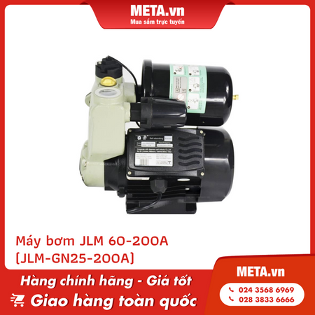 Máy bơm nước tăng áp tự động JLM 60-200A (JLM-GN25-200A) - 200W