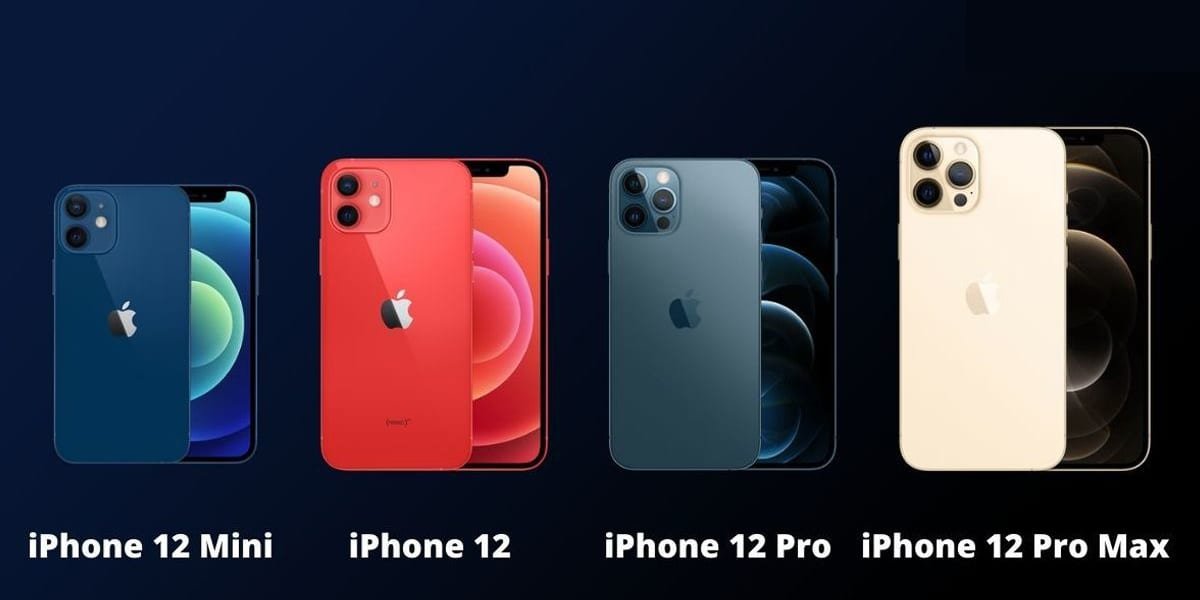 Kích thước màn hình của các dòng iPhone 12