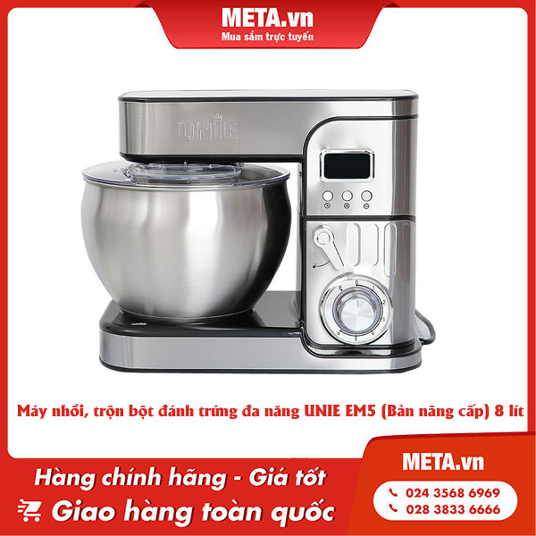 Máy nhồi bột kiêm đánh trứng UNIE M5