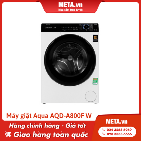 Máy giặt Aqua Inverter 8kg AQD-A800F W