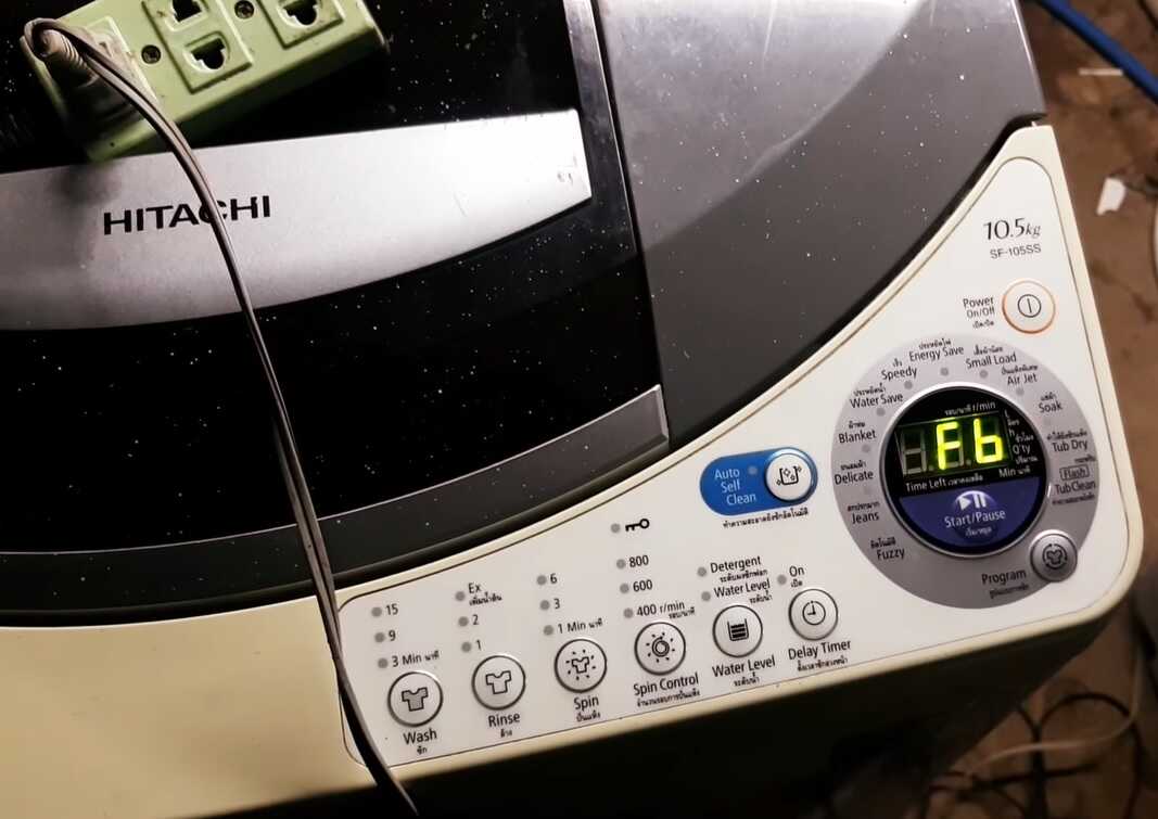 Lỗi FB máy giặt Hitachi là lỗi gì?