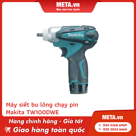 Máy siết bu lông chạy pin Makita TW100DWE