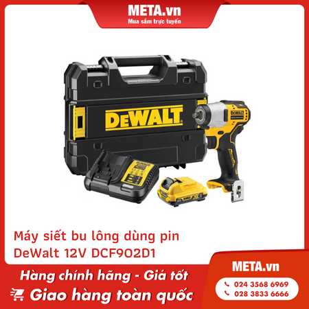 Máy siết bu lông dùng pin DeWalt 12V DCF902D1