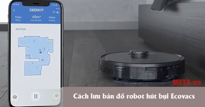 Cách lưu bản đồ robot hút bụi Ecovacs