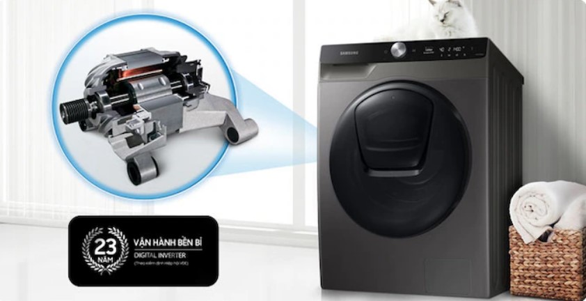 Công nghệ Inverter máy giặt Samsung AI EcoBubble giúp tiết kiệm điện năng