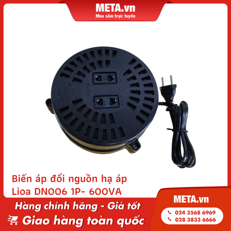 Biến áp đổi nguồn hạ áp Lioa DN006 1P - 600VA