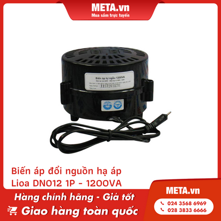 Biến áp đổi nguồn hạ áp Lioa DN012 1P - 1200VA