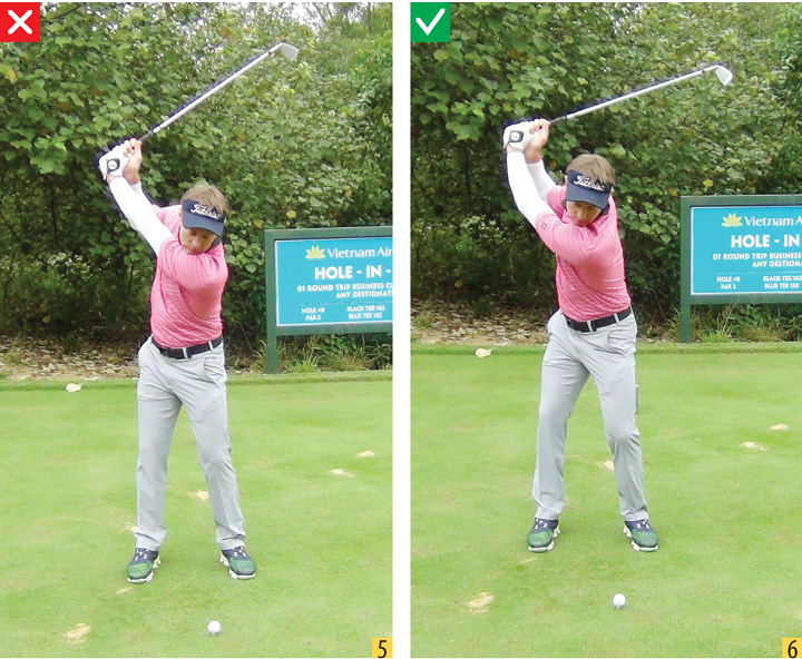 Tư thế Backswing