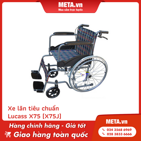 Xe lăn tiêu chuẩn Lucass X75 (X75J)