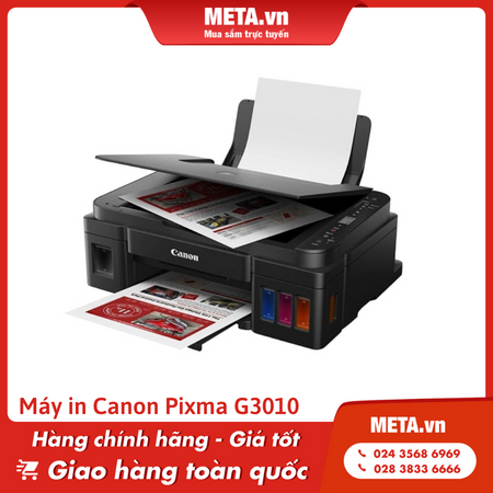 Máy in phun màu đa năng Canon Pixma G3010